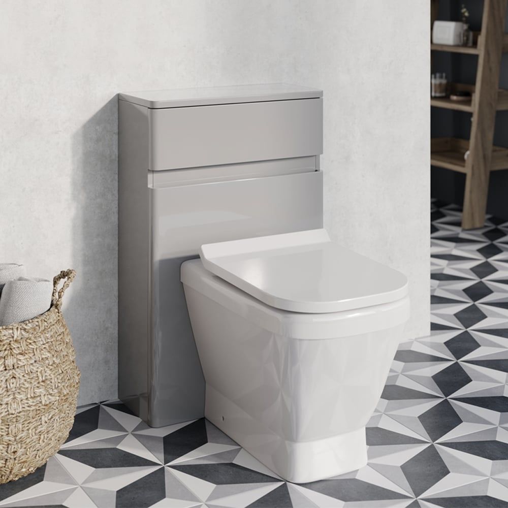 Neon Gloss Light Grey WC Unit