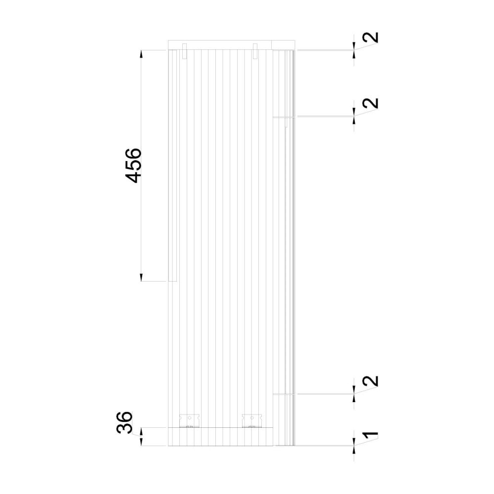 Soar Ribbed White WC Unit dimensions 2