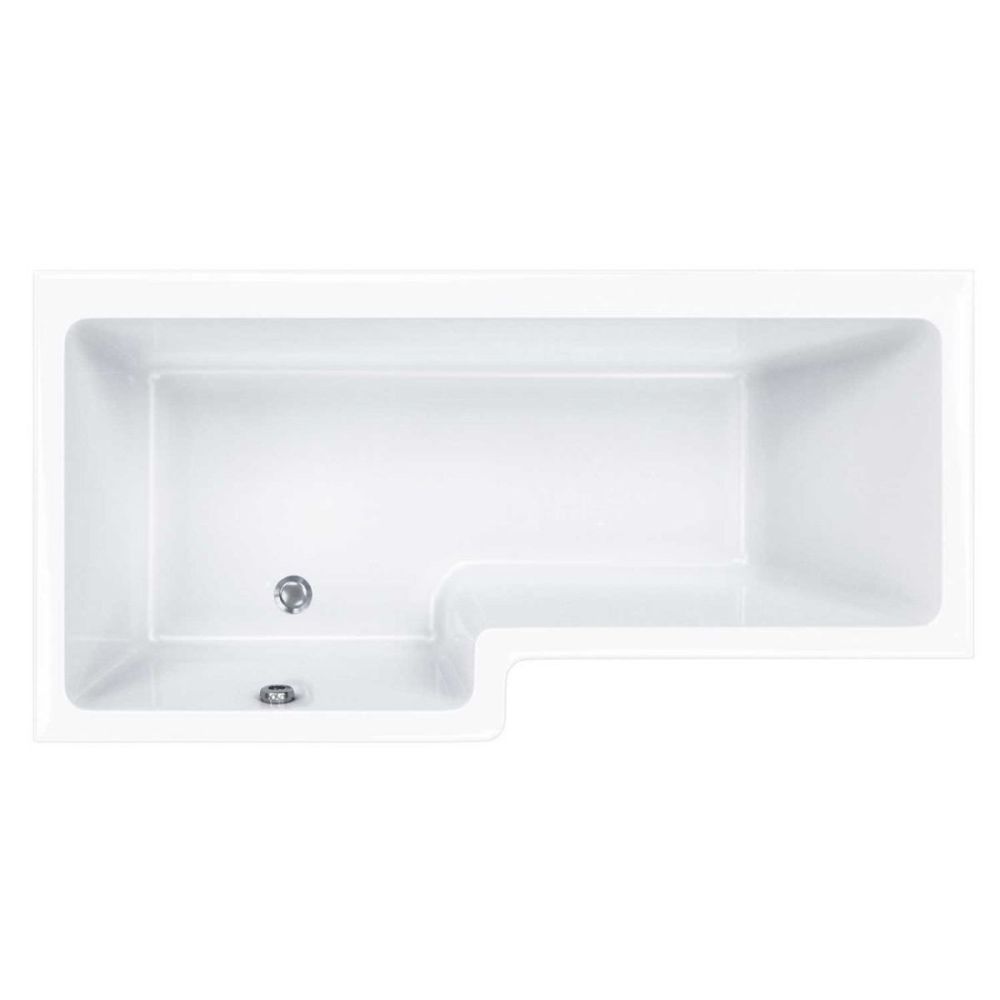 Carron Quantum Left Handed Acrylic Shower Bath 1600x700mm