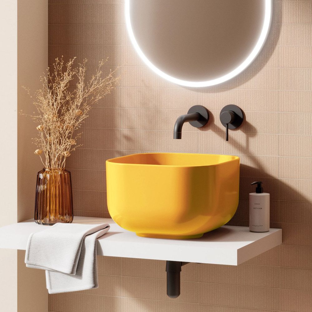 Verity Narciso Gloss Square Countertop Basin