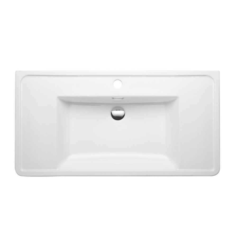 900mm ceramic basin from above