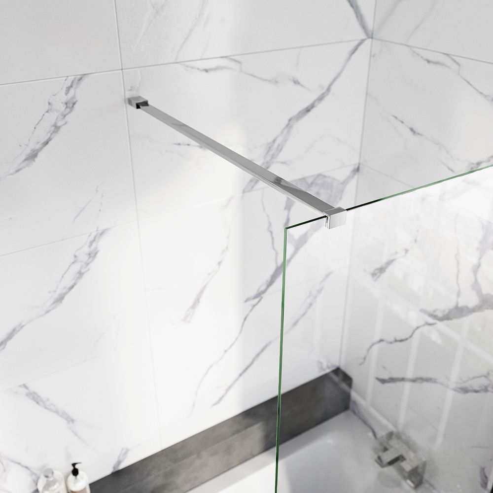 Statton Chrome Frameless Bath Screen