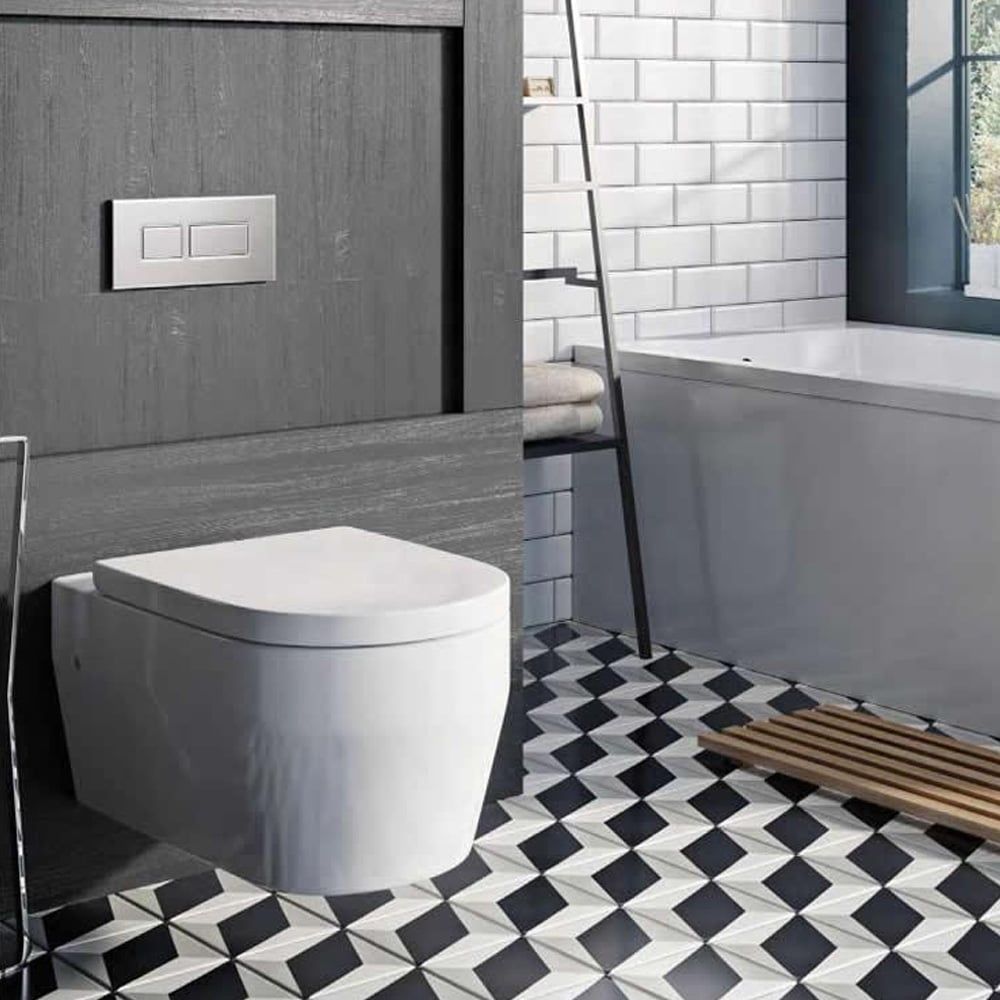Britton Stadium Wall Hung Toilet with Soft Close Seat