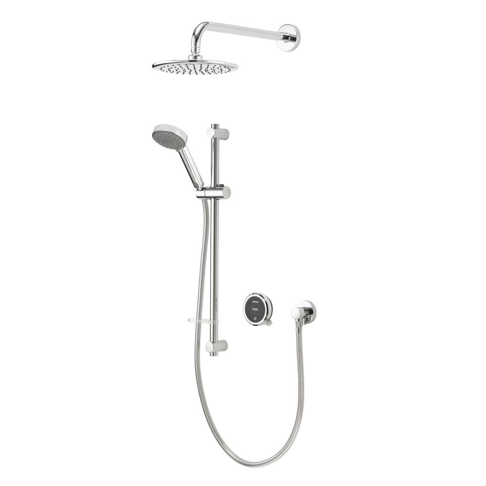 Aqualisa Quartz Touch Concealed Smart Shower With Adjustable Head and Fixed Wall Head - Hp/Combi