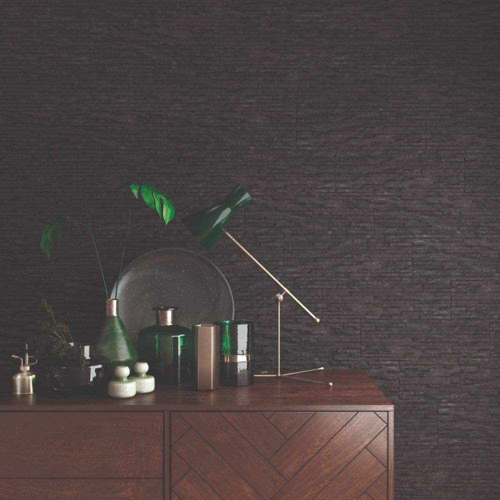 Centaur Black Matt Porcelain Tile 520x170mm
