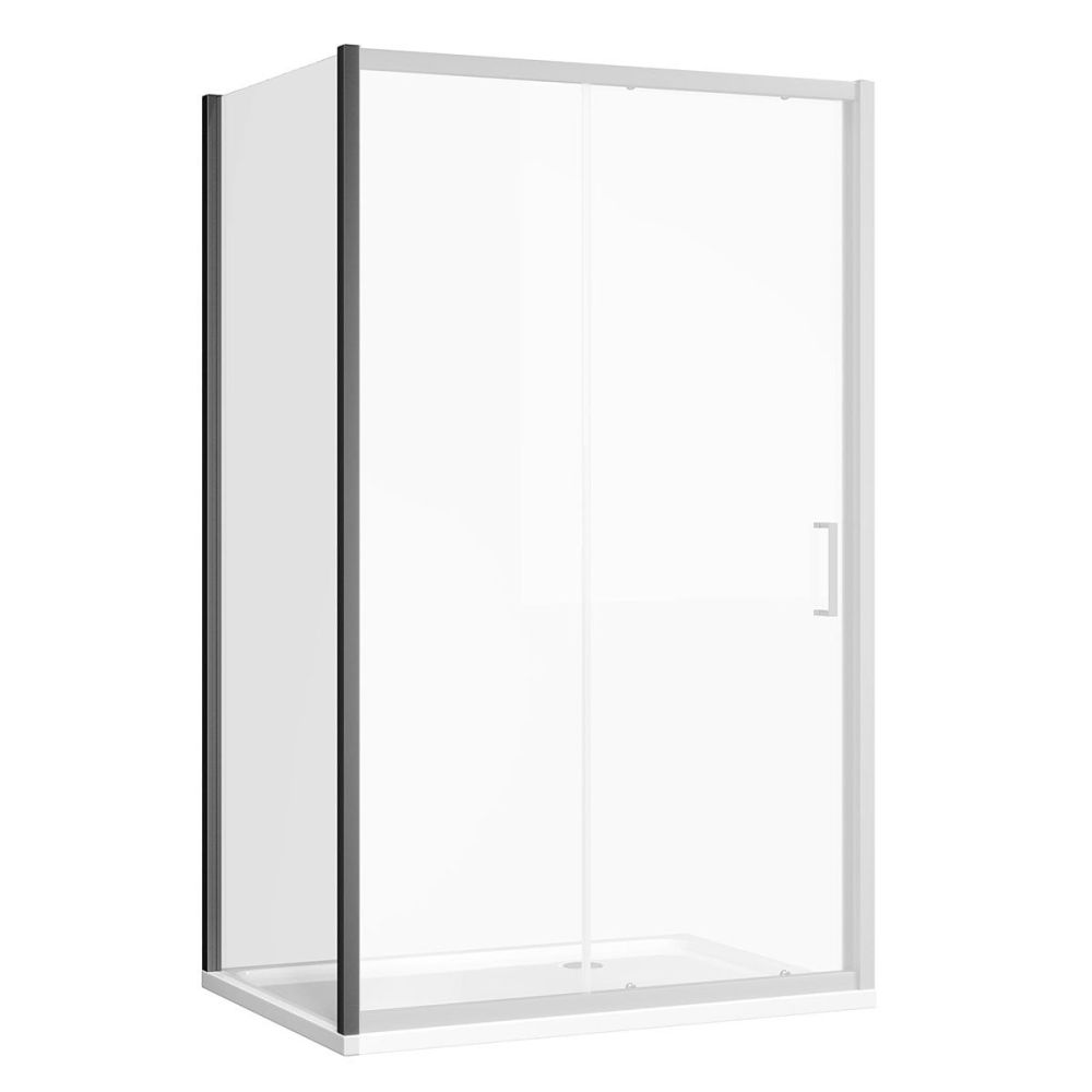 Fabio Gunmetal Shower Side Panel