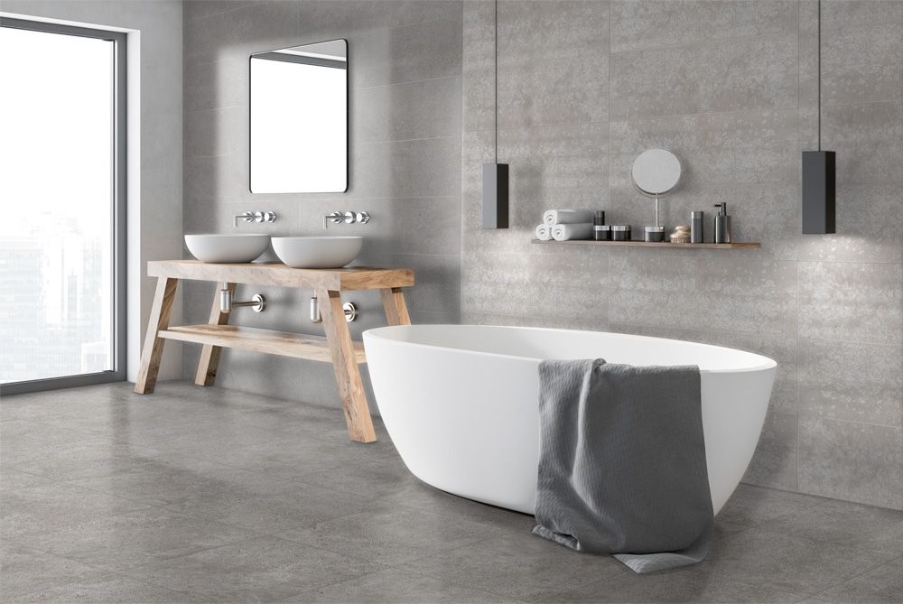 Rios Gris Ceramic Tile 300x900mm