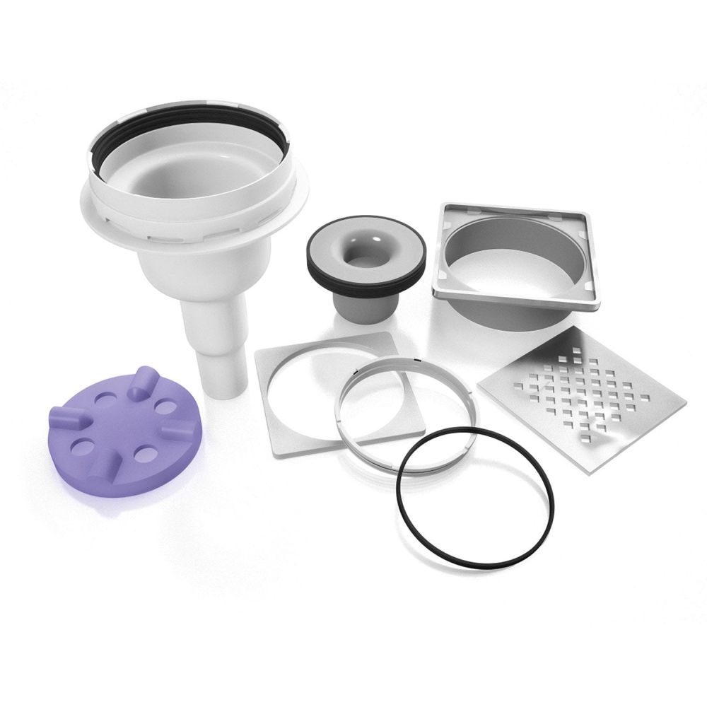 Jackoboard Aqua Flat Installation Kit with Vertical Drain