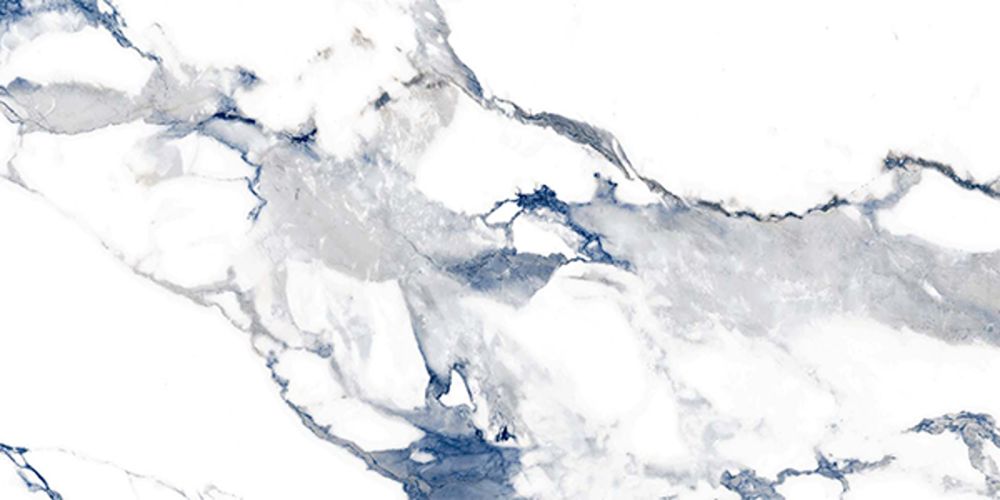 Charlie Blue Marble Polished Porcelain Tile 300x600mm