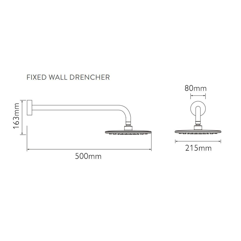 Aqualisa Hugo Smart Digital Shower Concealed with Adjustable and Fixed Wall Head Gravity Pumped