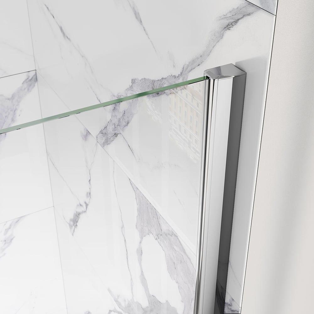 Statton Chrome Frameless Bath Screen