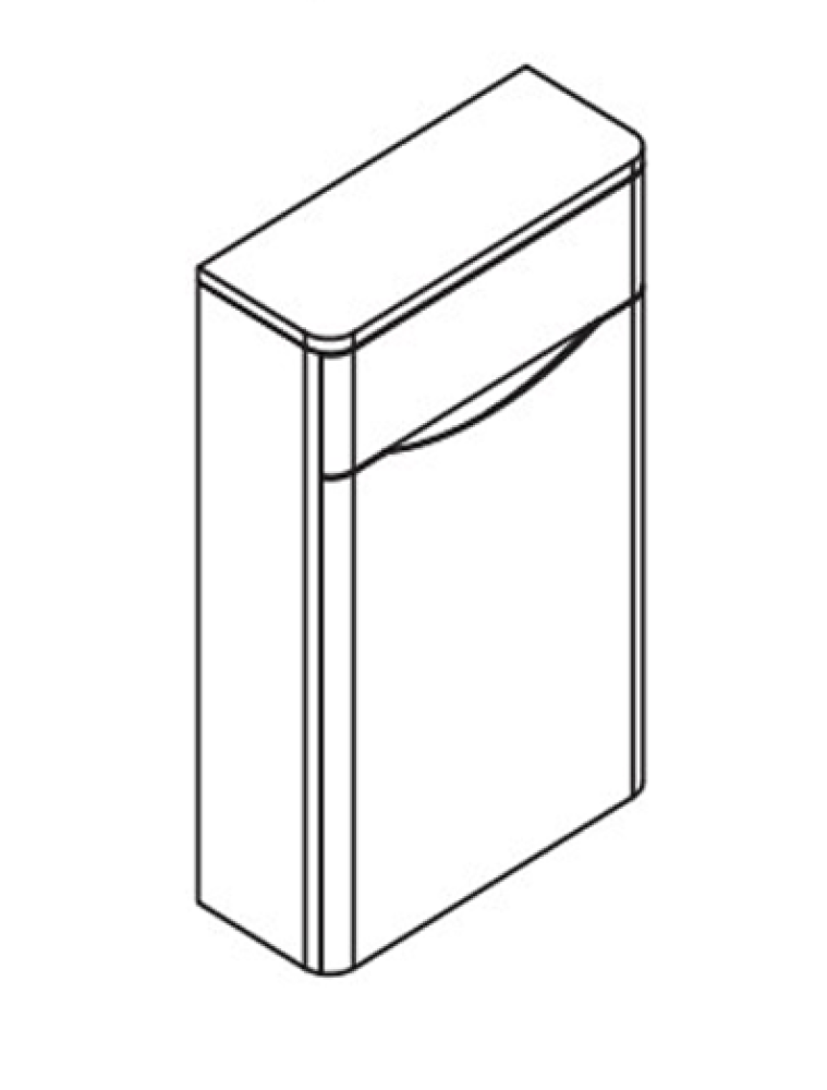 Erin Gloss White WC Unit