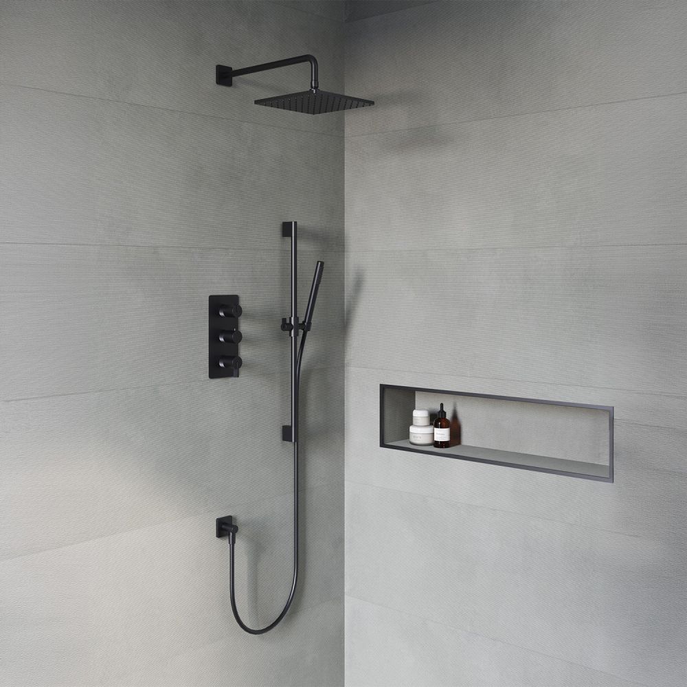 Thane Gunmetal Thermostatic Concealed Shower Pack
