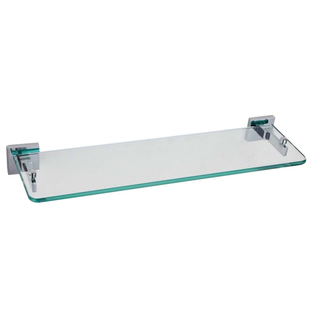 Quad Chrome Single Glass Shelf
