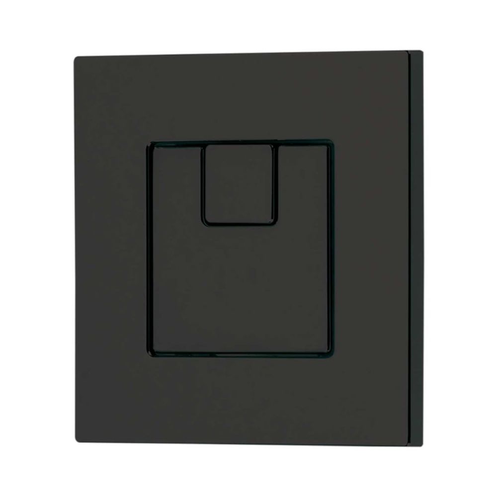 Apache Matt Black Square Dual Toilet Flush Button