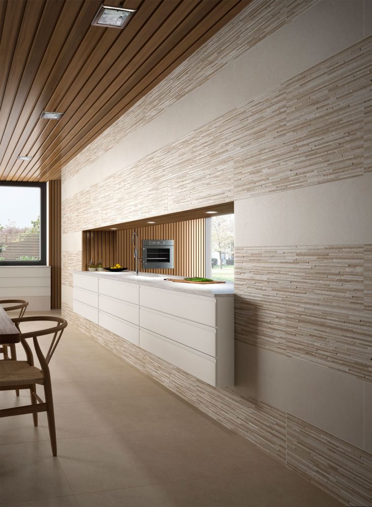 Weave Gris Rectified Ceramic Tile 300x900mm