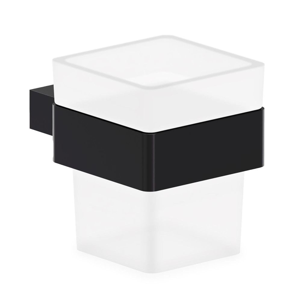Elora Matt Black 4-Piece Bathroom Accessory Set