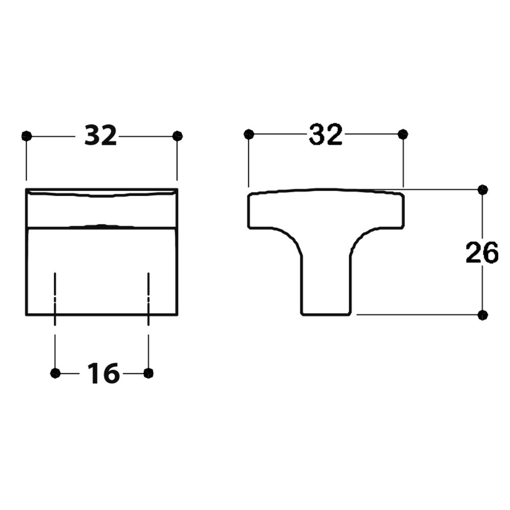 Newport Gunmetal Knob Handle Spec
