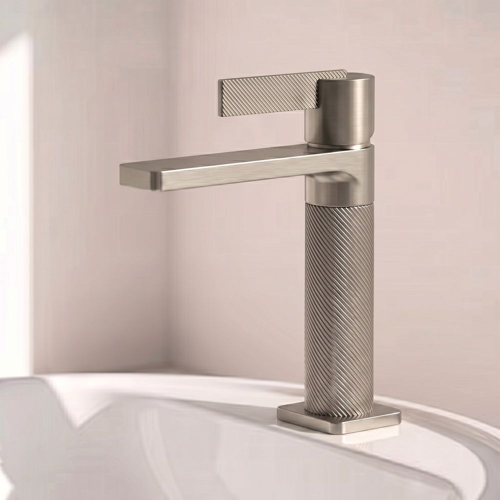 Thane Brushed nickel Basin Mono Tap & Waste 210836 roomset