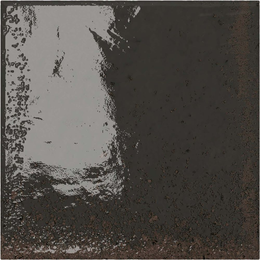 Bergamo Black Porcelain Square Brick Tile 150x150mm