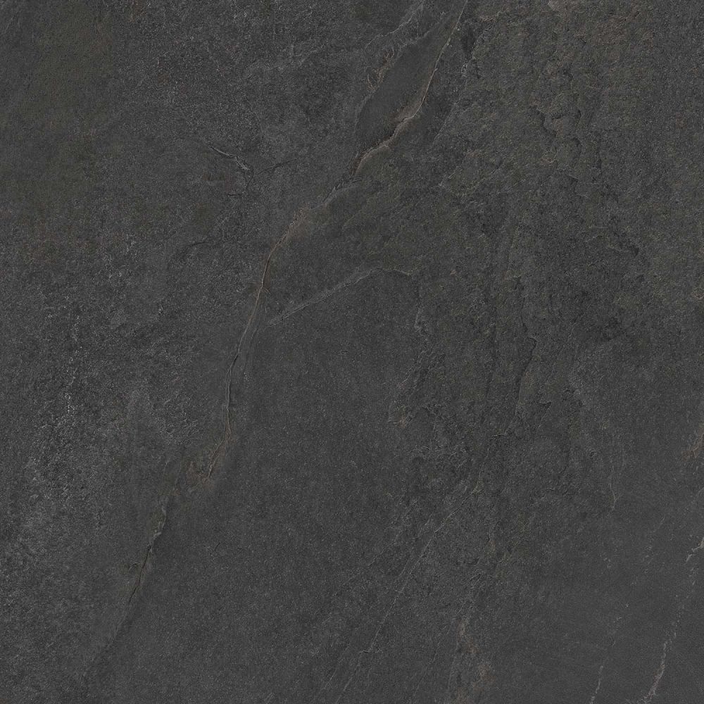 Angelo Black Stone Effect Porcelain Tile 598x598mm