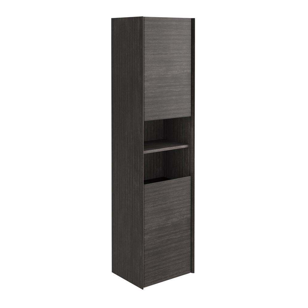 Snowdon Leached Oak Wall Mounted Tall Storage Cabinet