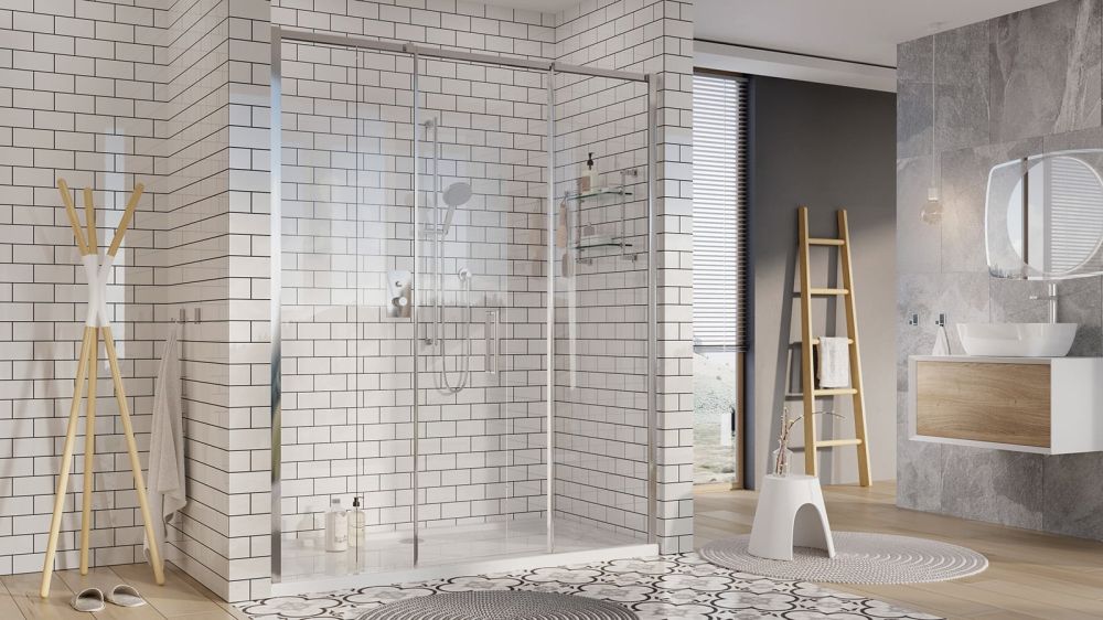 Luso White Gloss Ceramic Tile 100x200mm