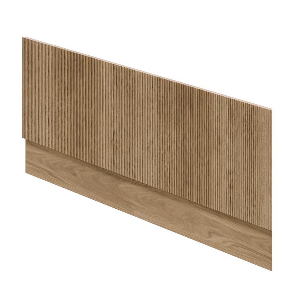 Wish Ribbed Front Bath Panel in Natural Oak