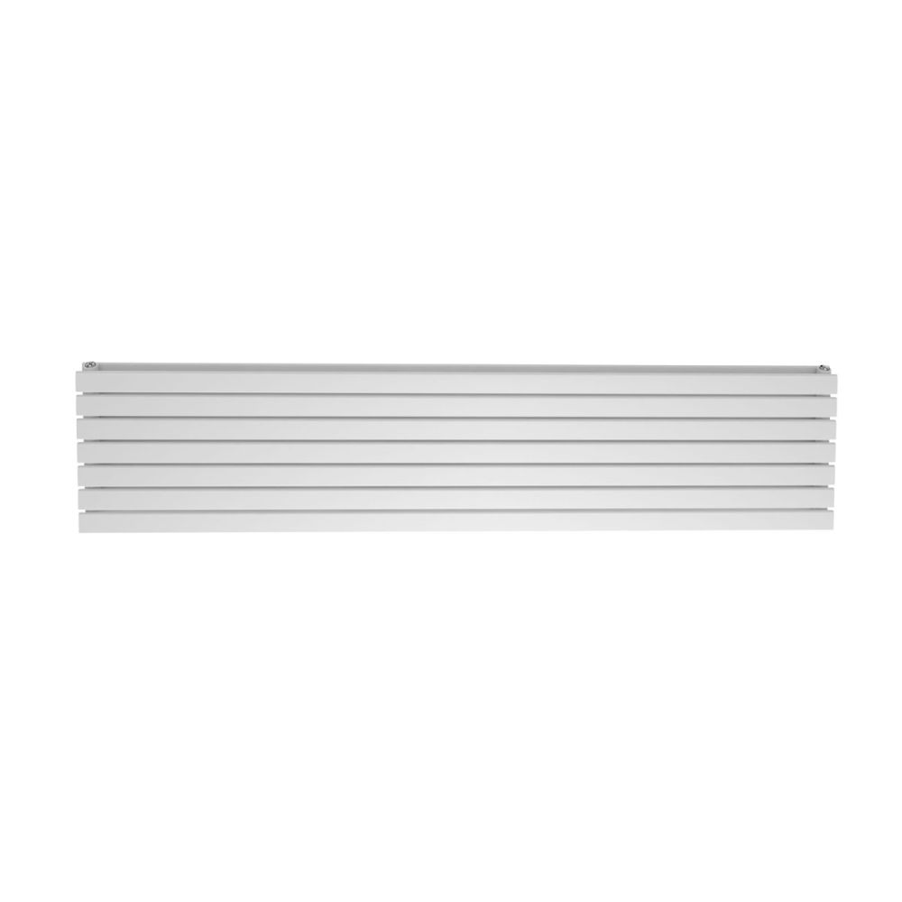Perth White Double Horizontal Flat Panel Radiator 476x1200mm