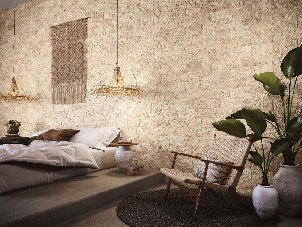 Oakland Beige Textured Porcelain Tile 250x125mm