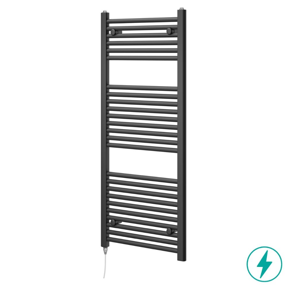 Neptune Anthracite Electric Heated Towel Rail 1200x500mm