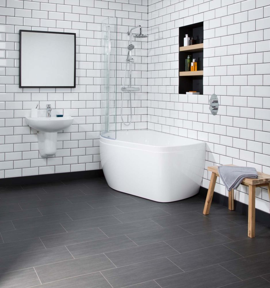 Carron Profile Shower Bath Curved Bath Screen