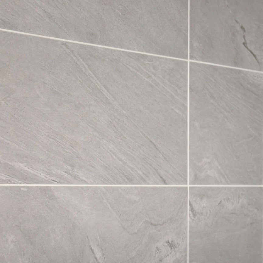 Modern Brookfield Silver Porcelain Tile 
