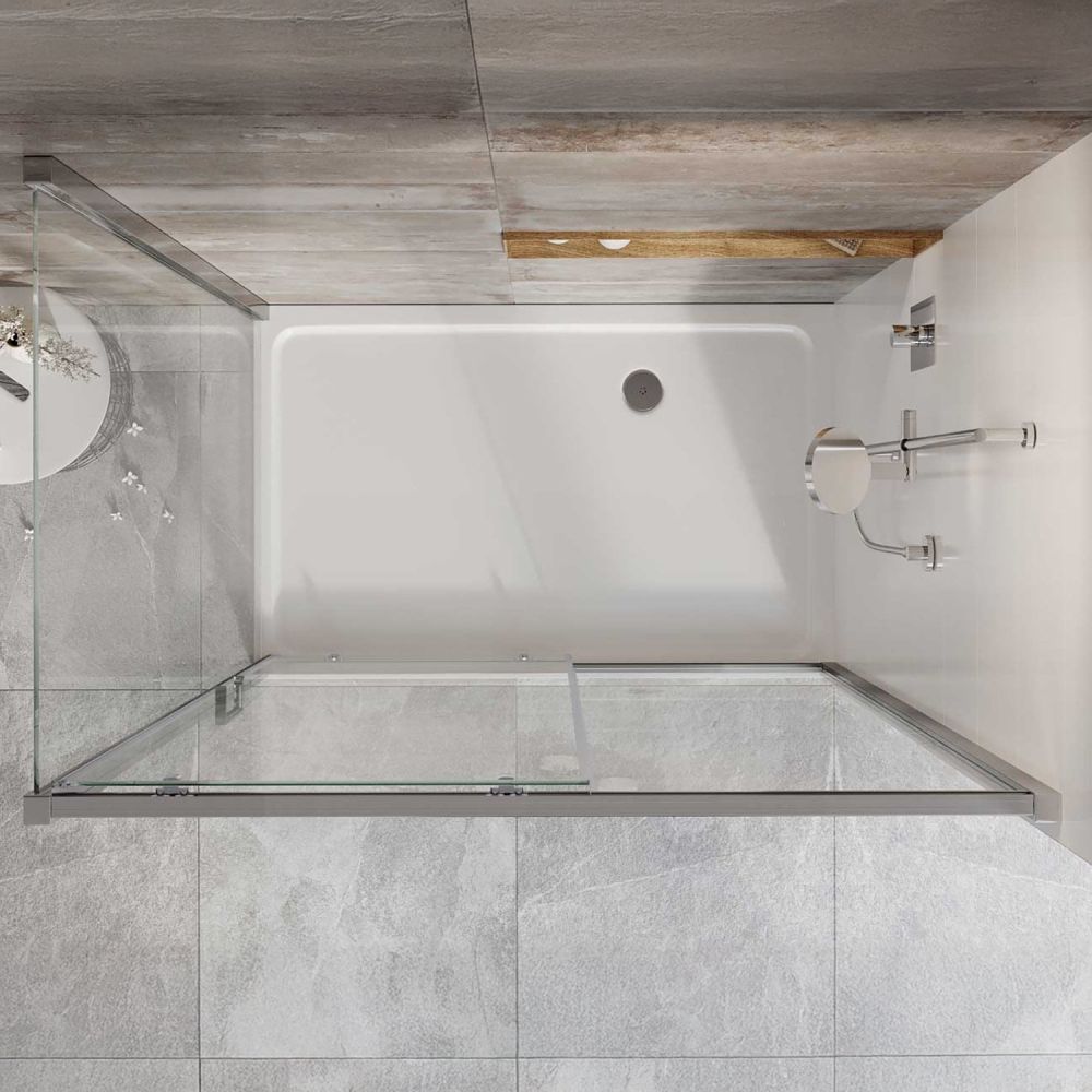 Fabio Chrome Sliding Shower Door