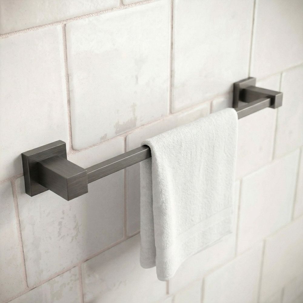 Quad Gunmetal Towel Rail