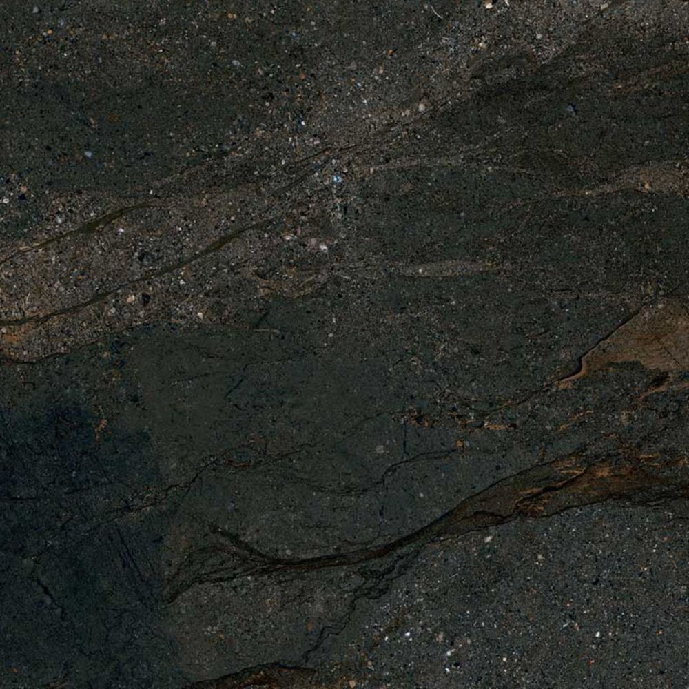 Zoltan Black Stone Effect Gloss Porcelain Tile 1200x1200mm
