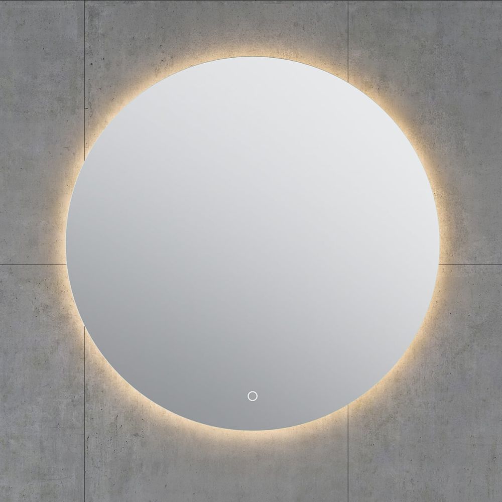 Felix Round Circle Backlit LED Heated Bathroom Mirror 700x700mm