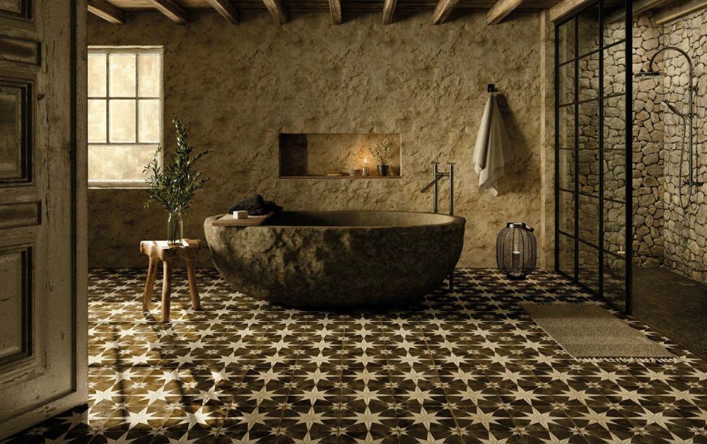 Fired Star Black Reverse Matt Ceramic Tile 450x450mm