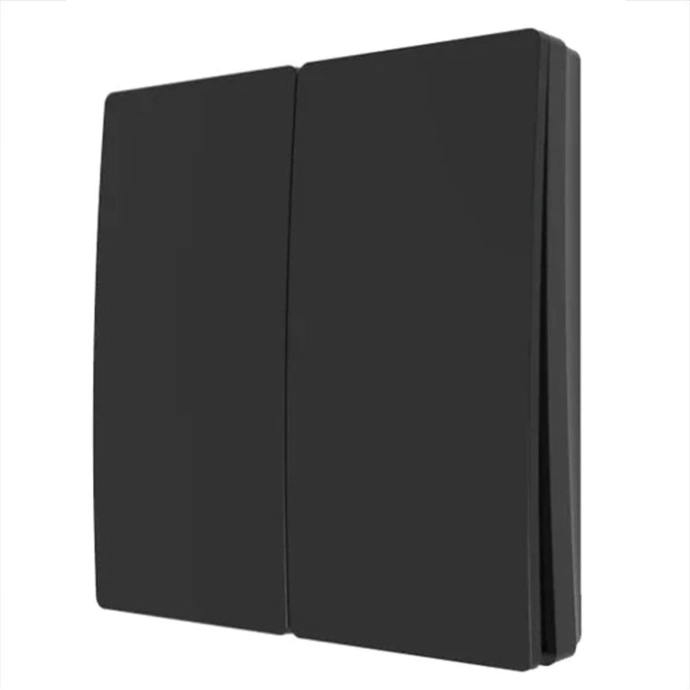 Black Two Way Kinetic-Push Light Switch with Receiver