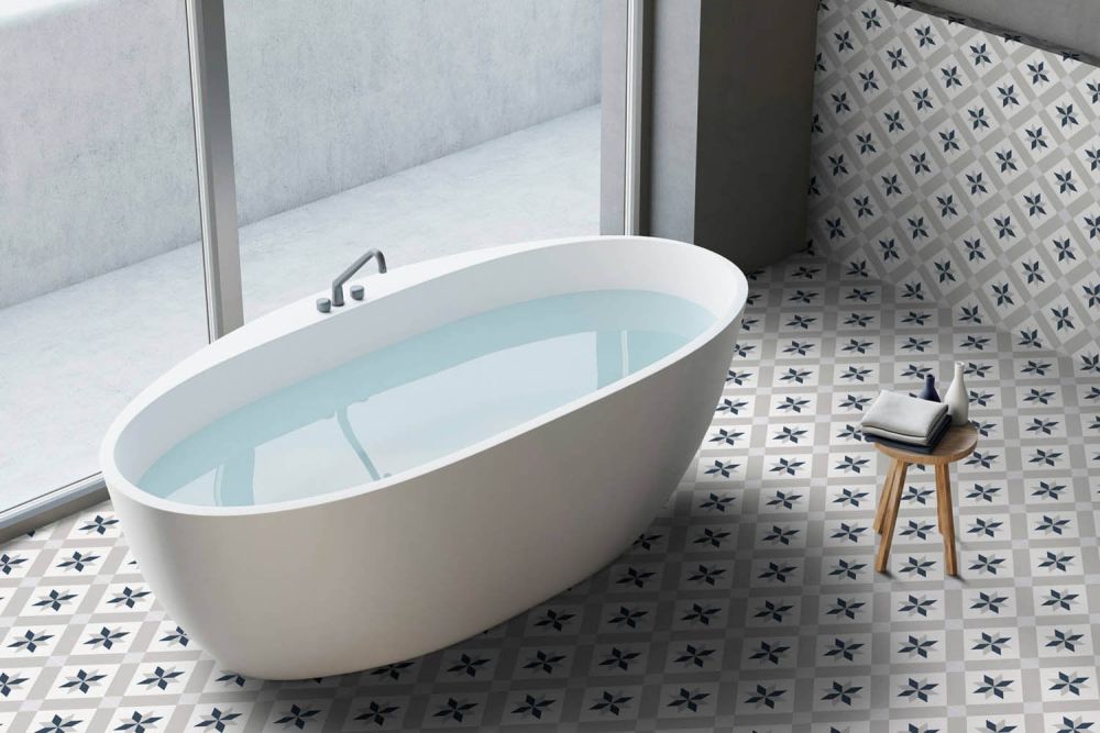 Encino Lunar Grey Matt Porcelain Tile 250x250mm