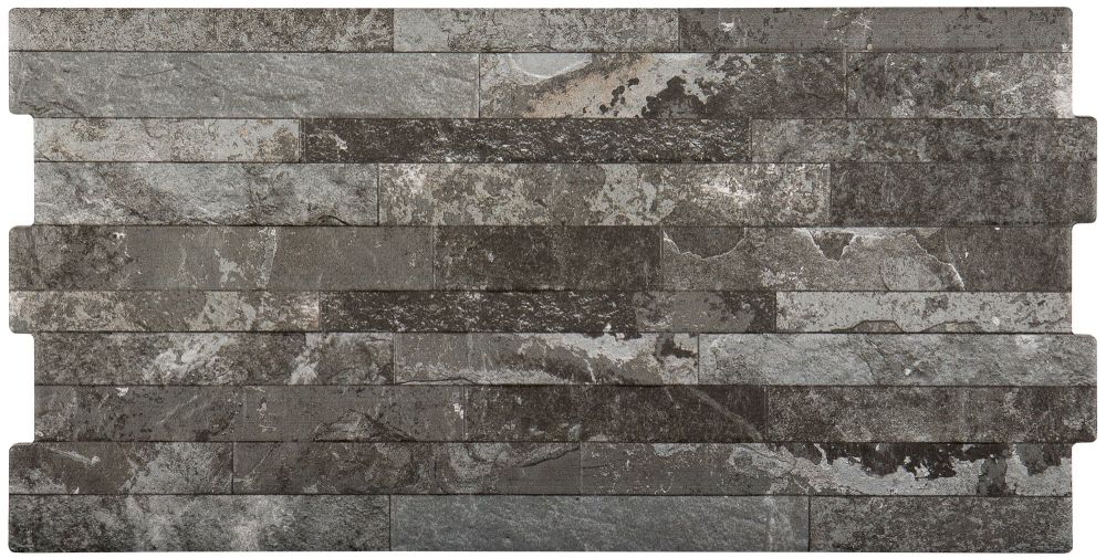 Dark Brick Split Faced Porcelain Tile