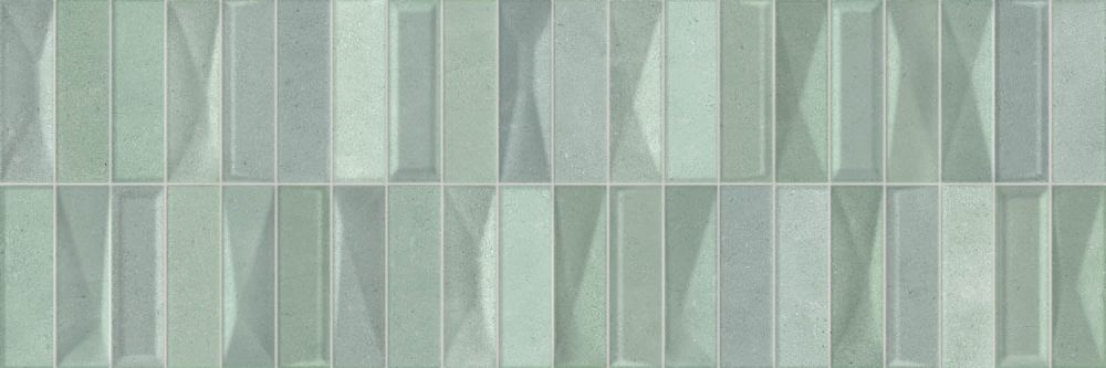 Passetto Green Decor Gloss Ceramic Tile 600x200mm