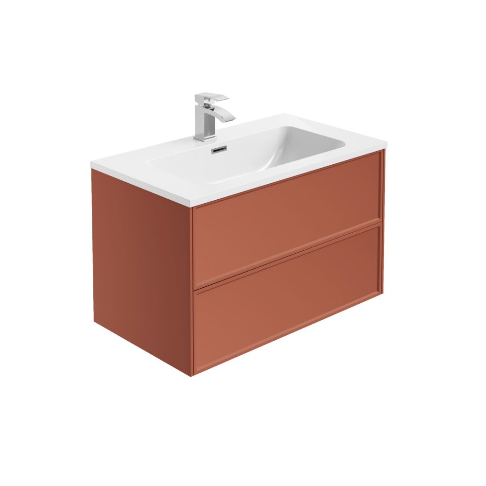Kendal Rose Wall Hung Vanity Unit 800mm