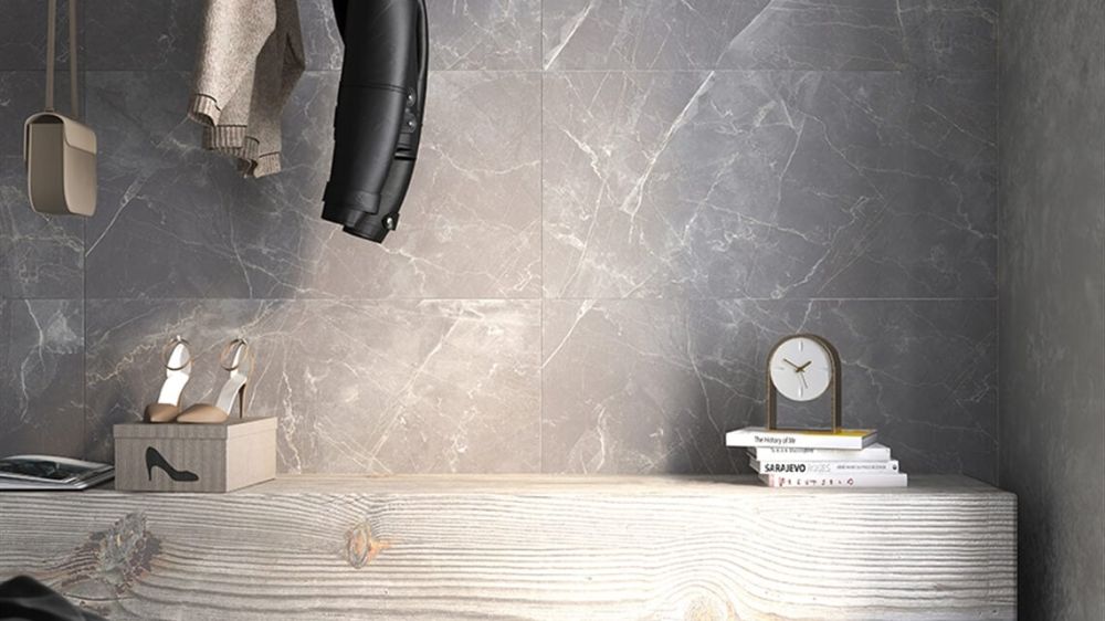 Milton Grey Rectified Porcelain Tile 600x1200mm