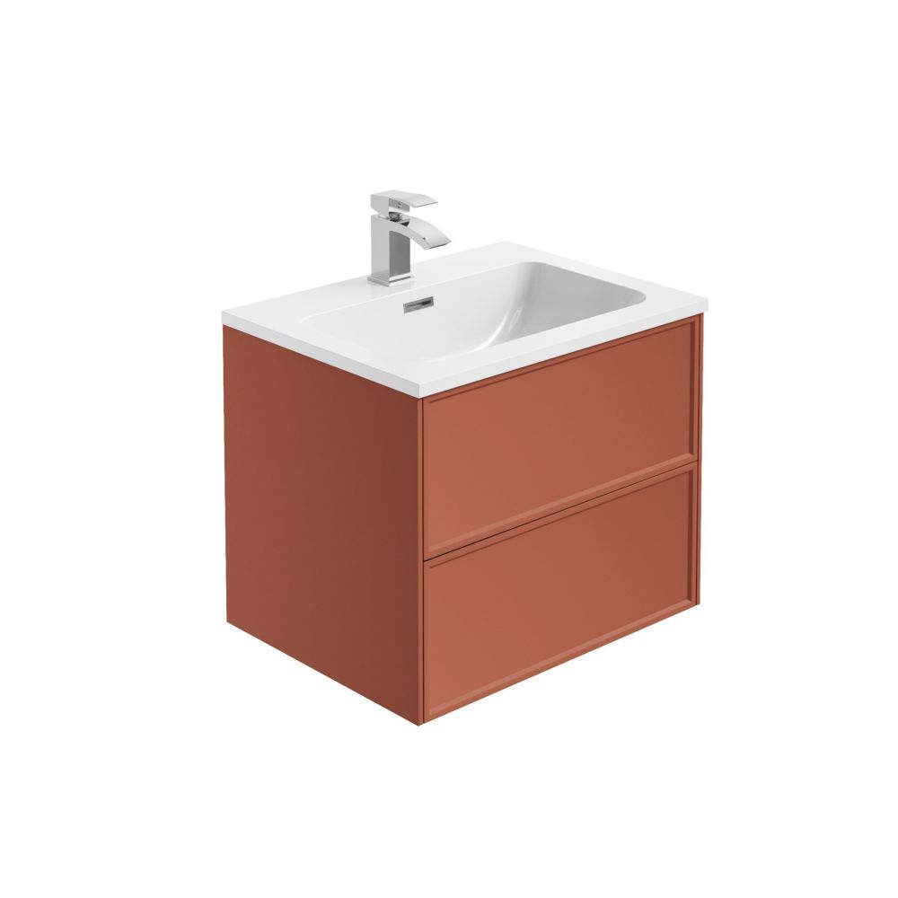 Kendal Rose Wall Hung Vanity Unit - 600mm