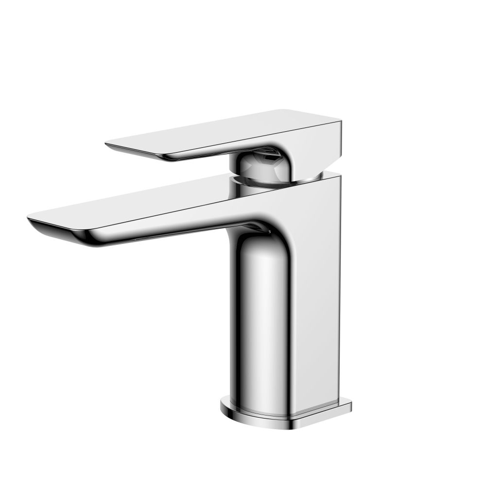 Apex Gloss White Floor Standing Vanity Unit & Basin with Chrome Handles, Tap & Waste 615mm
