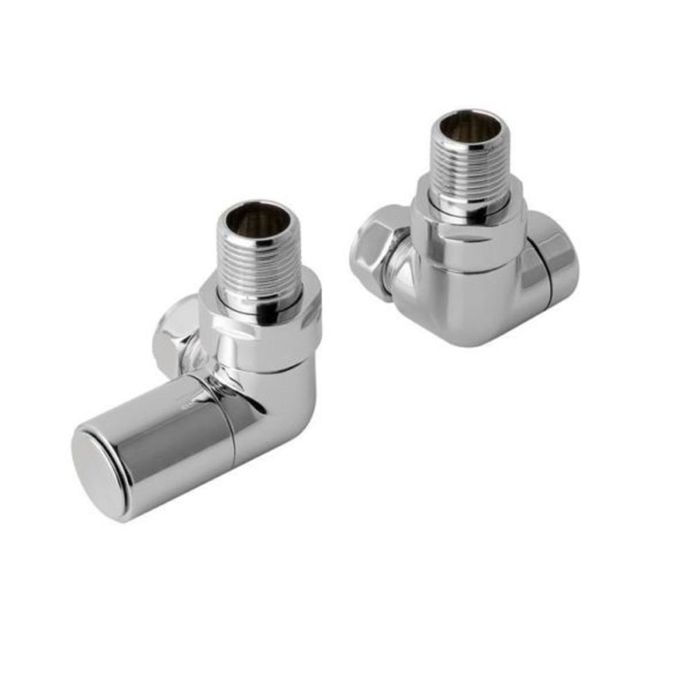 Eastbrook Chrome Corner Pair of Radiator Valves