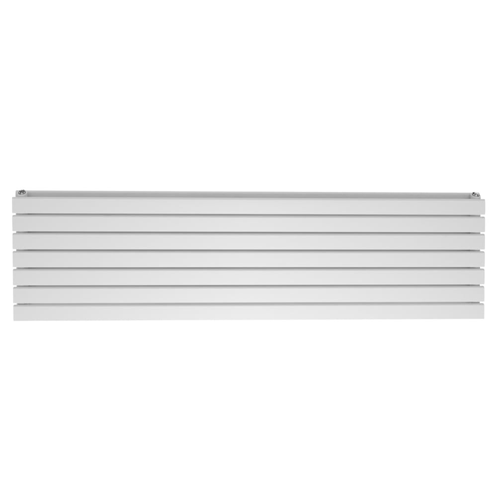 Perth White Double Horizontal Flat Panel Radiator 475x1600mm