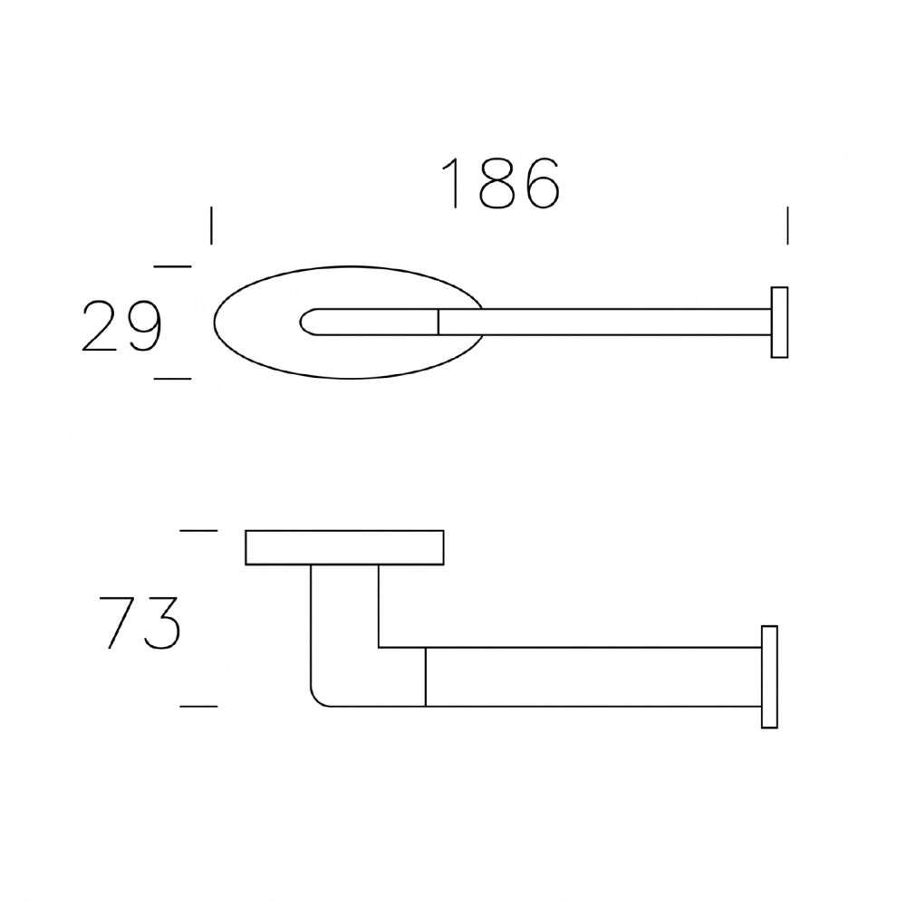 Tear Chrome Toilet Roll Holder