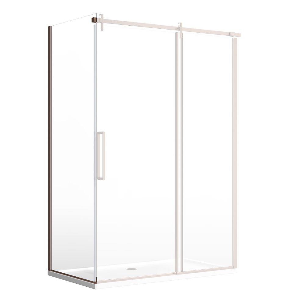 Ryland Brushed Bronze Shower Side Panel